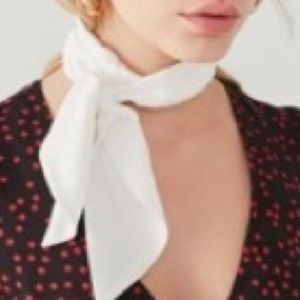 Cream neck or hair scarf